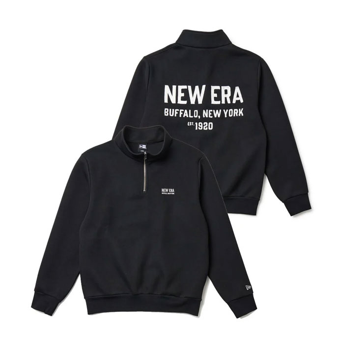 メンズ ニューエラ ゴルフウェア アウター TECH SWEAT HARF ZIP PO BLK