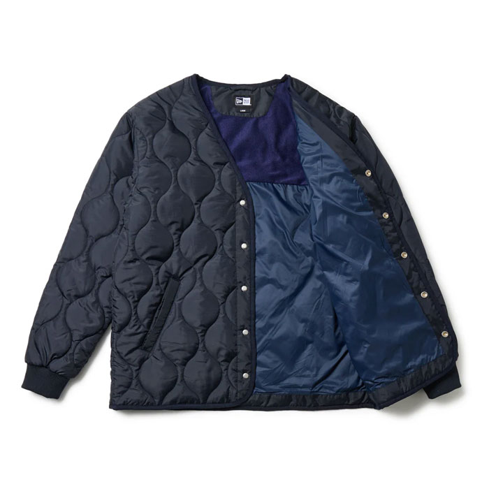 メンズ ニューエラ ゴルフウェア アウター INSULATED QUILT JACKET NVY