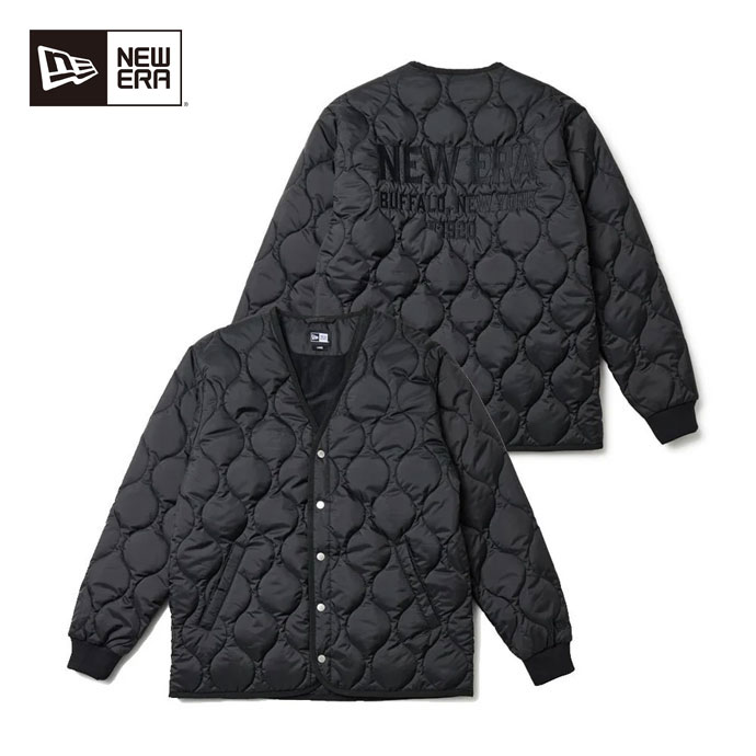 メンズ ニューエラ ゴルフウェア アウター INSULATED OUILT JACKET BLK