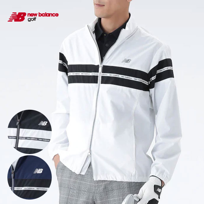 新品タグ付　Newbalance ニューバランス　ゴルフ　ウィンドブレーカー　M メンズ ニューバランス ゴルフウェア アウター FULL ZIP WIND BLOUSON