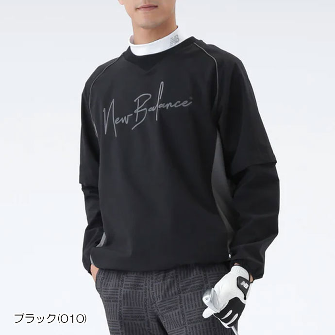 メンズ ニューバランス ゴルフウェア アウター 2WAY CREW NECK SNEED