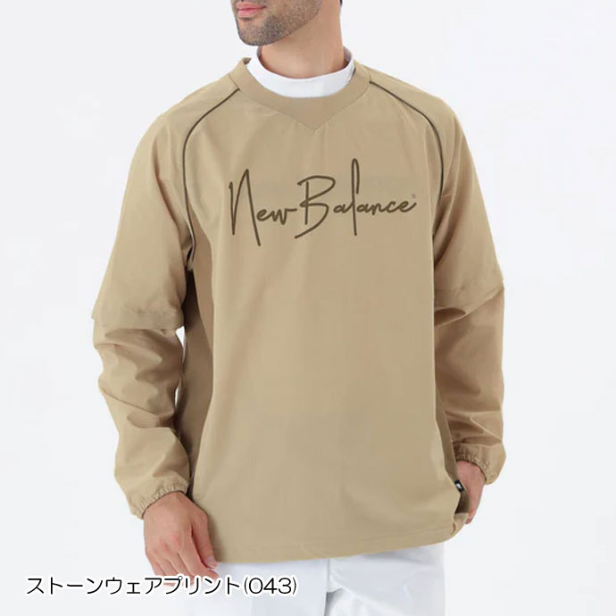 メンズ ニューバランス ゴルフウェア アウター 2WAY CREW NECK SNEED