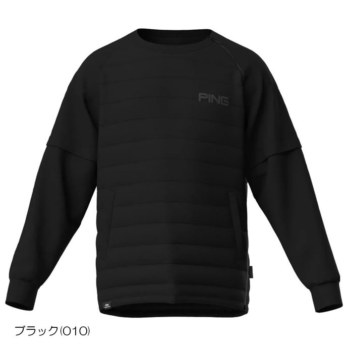 メンズ ピン ゴルフウェア アウター 2WAYハイブリッド中綿スニード
