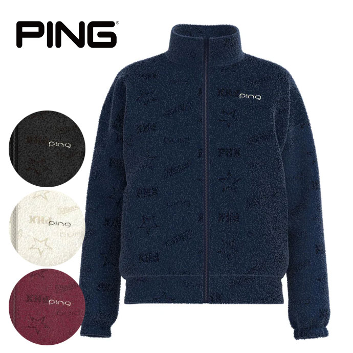 ピン ゴルフウェア アウター ベロアジャカードブルゾン 6225242900