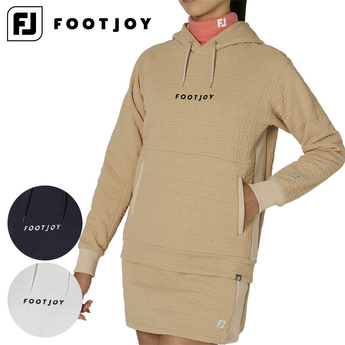 フットジョイ FJキルティング長袖プルオーバーフーディー FJWF24M04