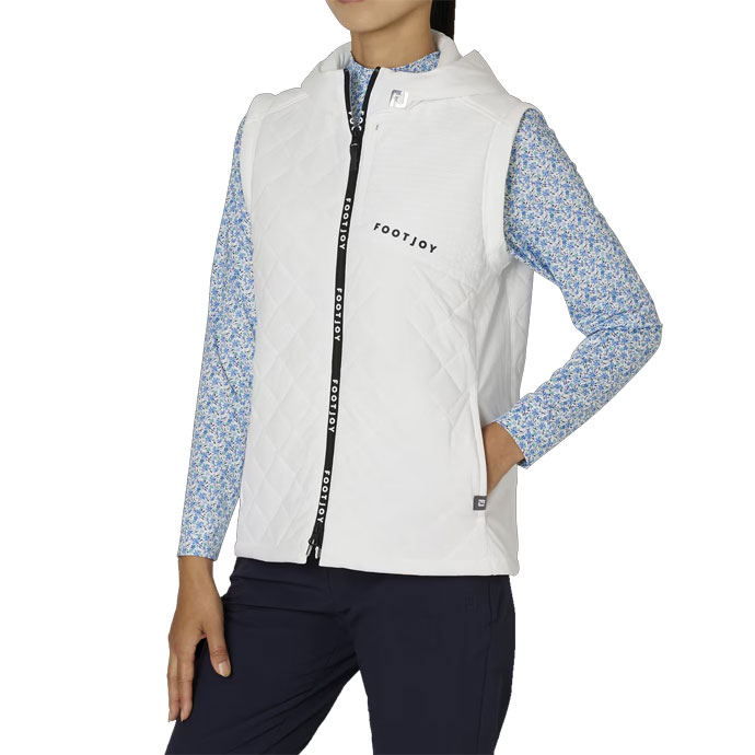 フットジョイ 防風ニットラミネーション長袖フルジップ中綿2WAY