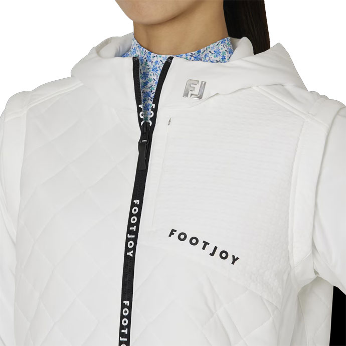 フットジョイ 防風ニットラミネーション長袖フルジップ中綿2WAY