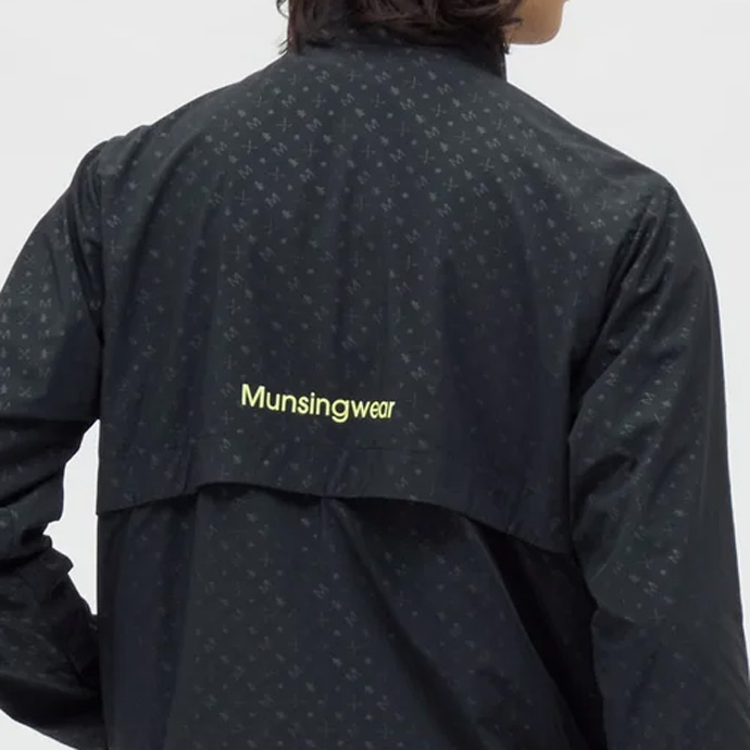 メンズ マンシング ゴルフウェア アウター ストレッチエンボス柄
