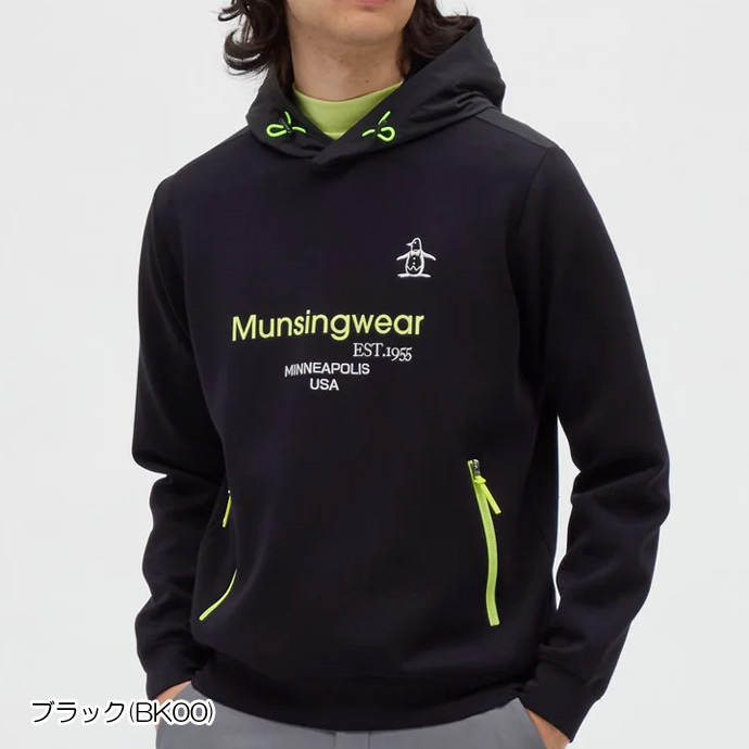 メンズ マンシング ゴルフウェア アウター ストレッチロゴプリント