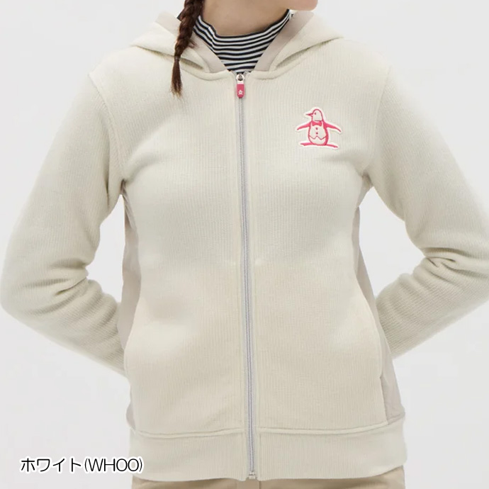 マンシング ゴルフウェア アウター 親子インレー前開きフーディー