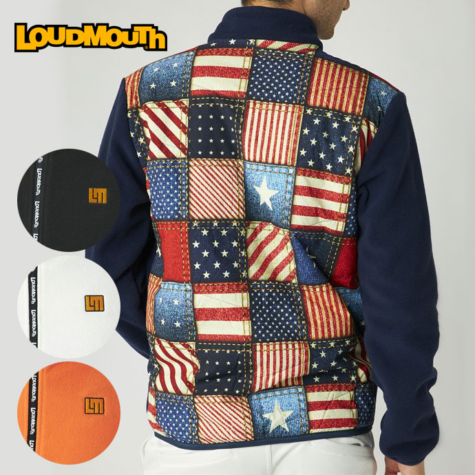 メンズ ラウドマウス ゴルフウェア アウター フリースブルゾン