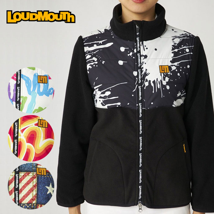 レディース ラウドマウス ゴルフウェア アウター タフタ×フリース