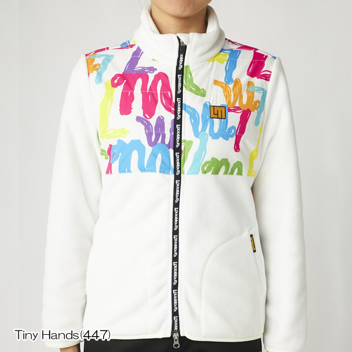 【美品】ラウドマウス アウター レディース ゴルフウェア レディース ラウドマウス ゴルフウェア アウター タフタ×フリース