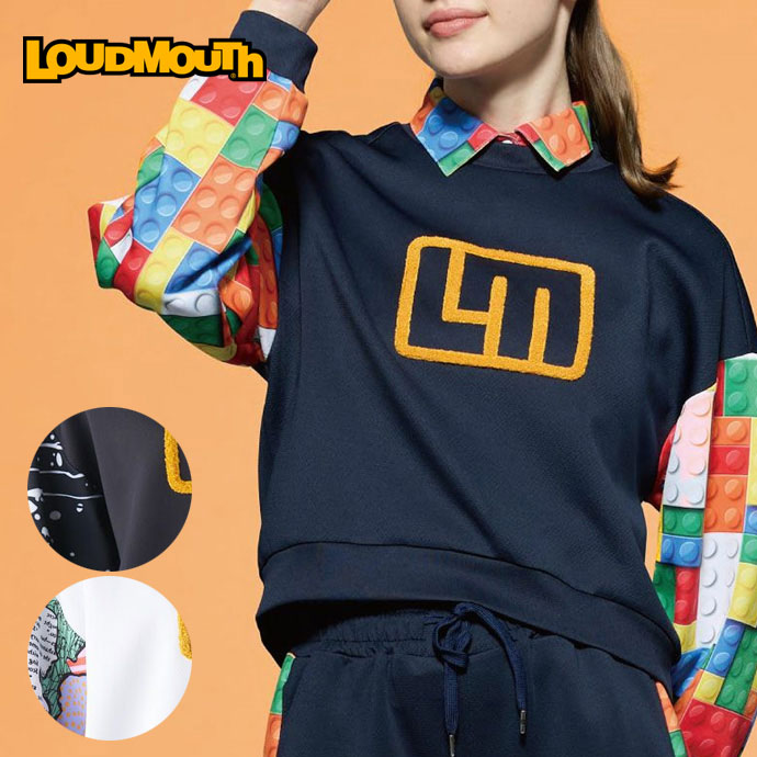 レディース ラウドマウス ゴルフウェア アウター ダンボールニット