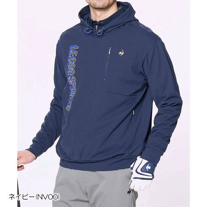 メンズ ルコック ゴルフウェア アウター フード付きプルオーバー