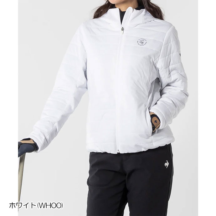 新品未使用 ルコックゴルフ ダウン 中綿 ブルゾン パーカー ジップ ホワイト ルコックゴルフ 中綿入り2WAYブルゾン メンズ LG4FWBQ0M 手洗い