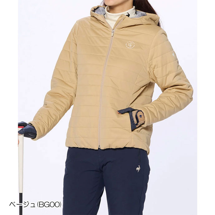 レディース ルコック ゴルフウェア アウター 中わたストレッチ