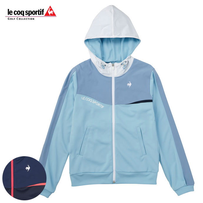 レディース ルコック ゴルフウェア アウター スフレダンボールパーカー