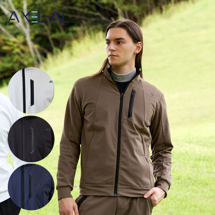 メンズ アクセル ゴルフウェア アウター EVOFLEX フルジップブルゾン