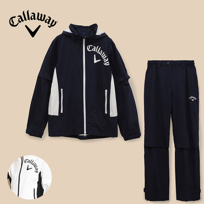 レディース キャロウェイ ゴルフウェア レインウェア セットアップ
