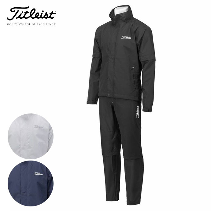 タイトリスト Titleist レインウェア 黒 メンズ 2Way（半袖・長袖