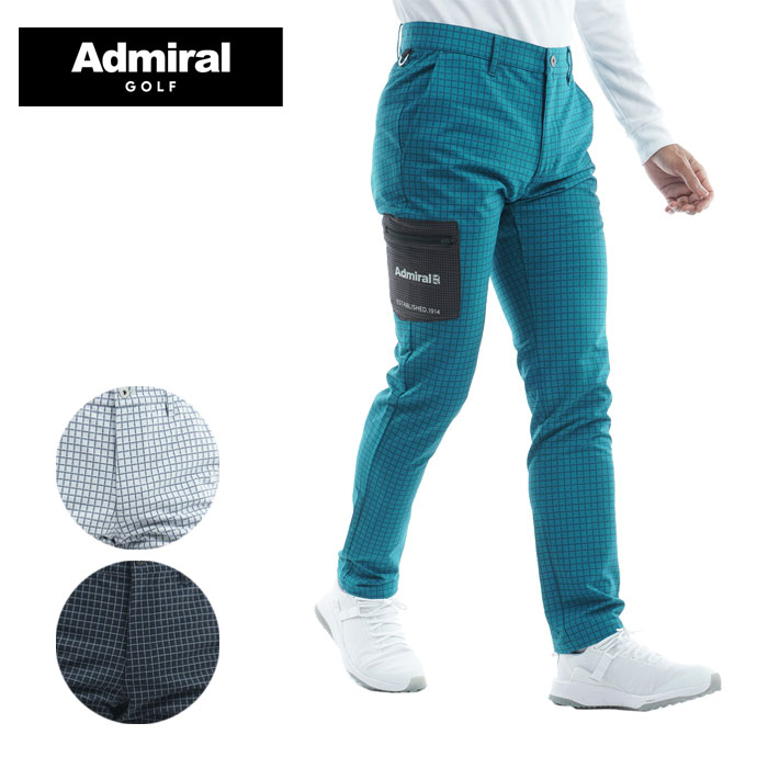 メンズ アドミラル ゴルフウェア パンツ 撥水 ウインドペーン