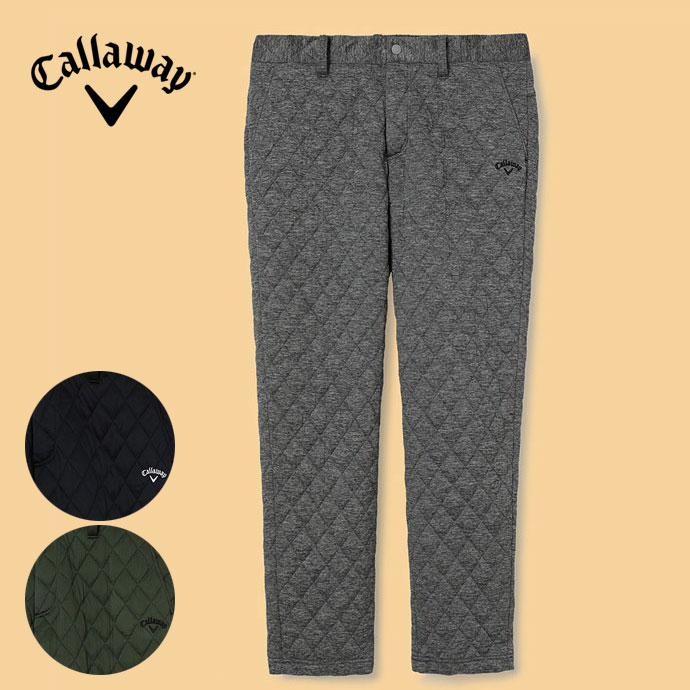キャロウェイ キルト中綿ボンディングパンツ（サイズL) メンズ キャロウェイ ゴルフウェア パンツ 8WAYストレッチキルトジャ