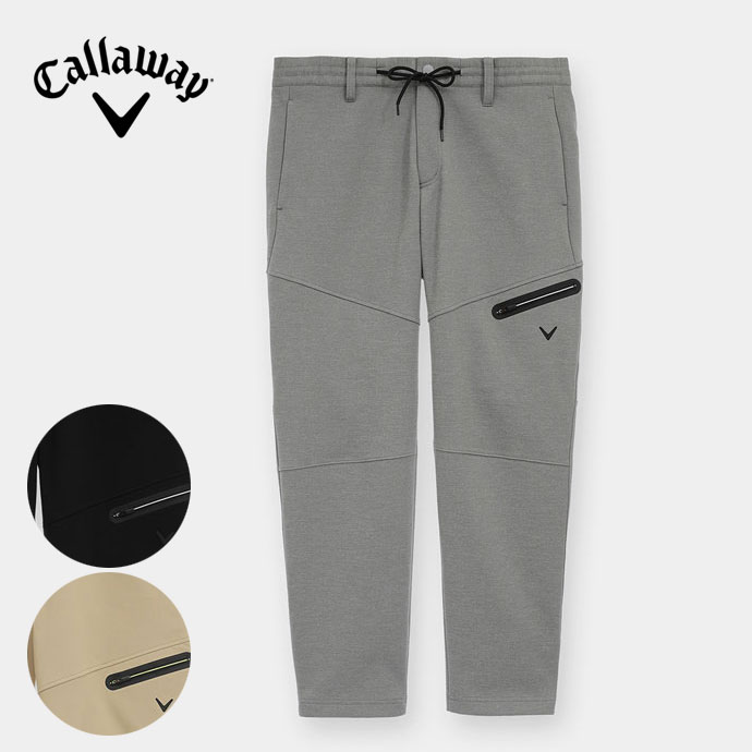 L ☆新品タグ付☆ キャロウェイ／Callaway ジョガーパンツ／　グレー メンズ キャロウェイ ゴルフウェア パンツ ジョガーパンツ C25226104
