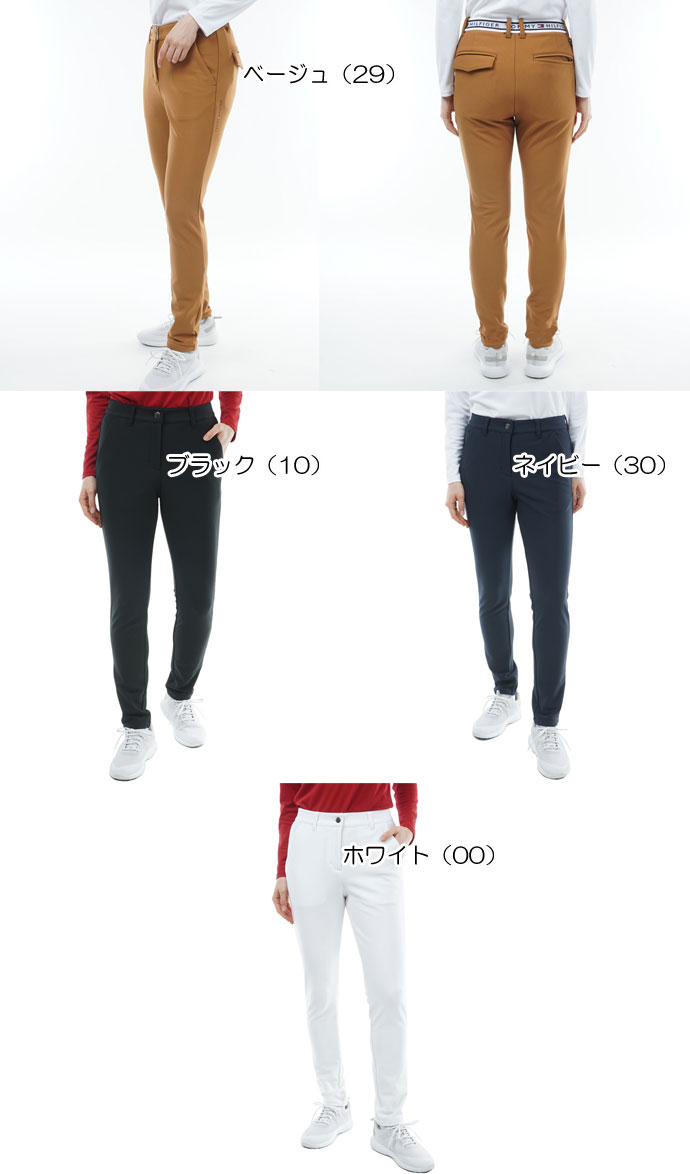 トミーヒルフィガー ゴルフ レディース ストレッチ スリムパンツ THLA371 TOMMY HILFIGER トミーヒルフィガー レディース 2023年秋冬