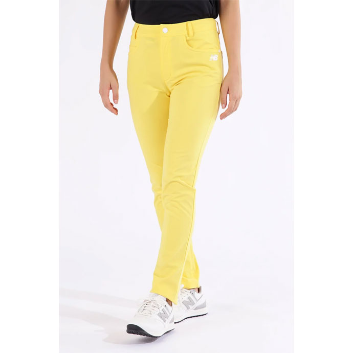 ニューバランスゴルフ　上下セット　イエロー レディース ニューバランス ゴルフウェア パンツ SLIM LONG PANT