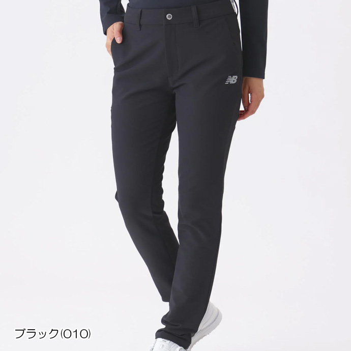 MARK&LONAレディースゴルフパンツ 40 MARK&LONA（マークアンドロナ） パンツ 黒×白 サイド切替 シリコン
