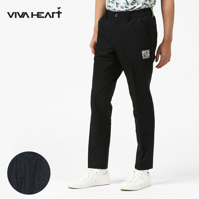 ビバハート ゴルフウェア ドットエア撥水ロングパンツ 012-78410-098 ビバハート（VIVA HEART）（レディース）ゴルフウェア ドット