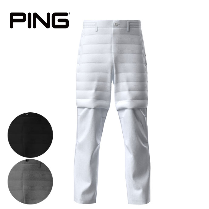 メンズ ピン ゴルフウェア パンツ 2WAYハイブリッド中綿パンツ