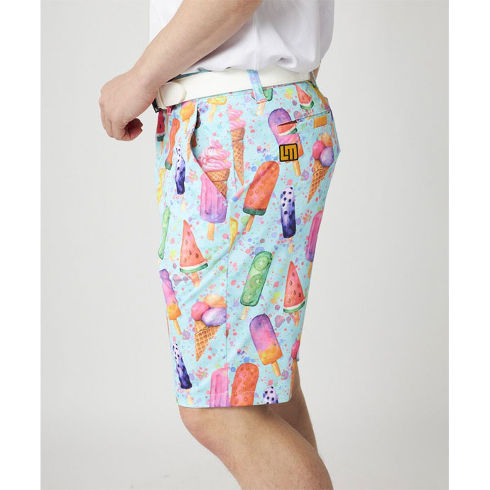 メンズ ラウドマウス ゴルフウェア パンツ 柄ショートパンツ 765303136