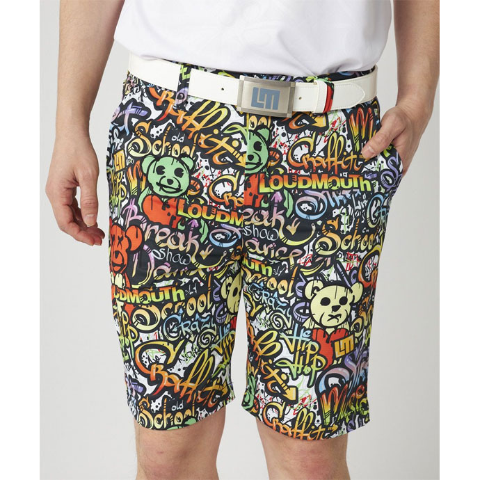 メンズ ラウドマウス ゴルフウェア パンツ 柄ショートパンツ 765303136