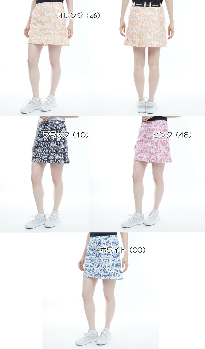 【美品】 アドミラル ゴルフ ドット 【 L】ショートパンツ スカート風 アドミラル ゴルフウェア スカート ドライメッシュ ドット