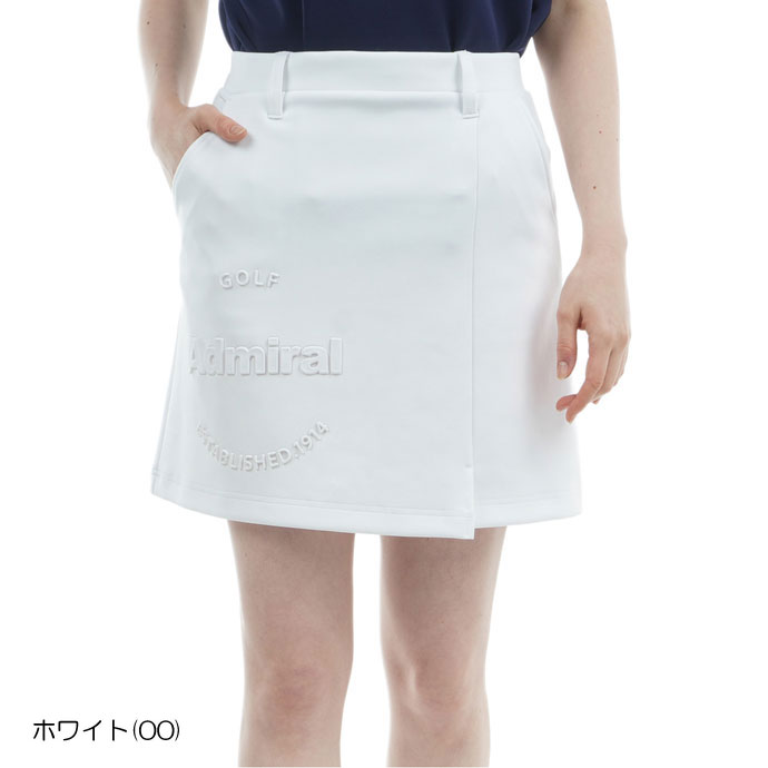 アドミラル ゴルフウェア スカート エンボスロゴ ダンボールスカート