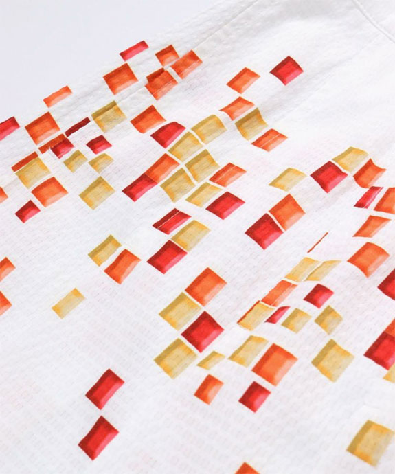 レディース アルチビオ ゴルフウェア スカート モザイク柄通気撥水