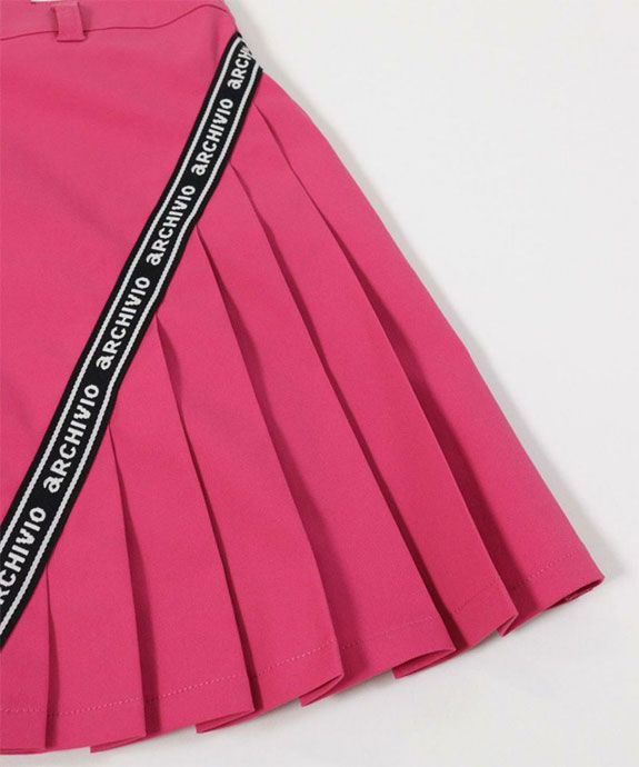アルチビオ / archivio サイドラインスカートレディース ピンク レディース アルチビオ ゴルフウェア スカート サイドライン