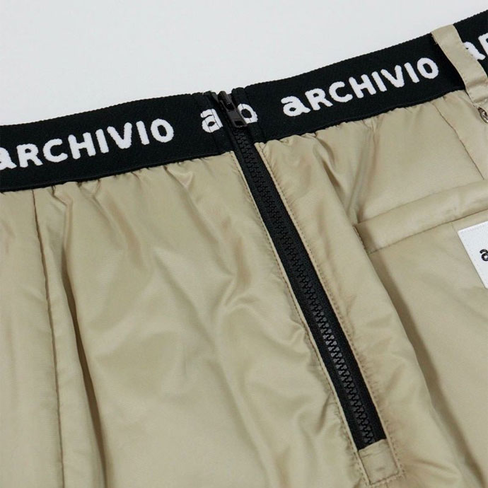 アルチビオ ゴルフウェア スカート ウエストロゴ中綿撥水スカート