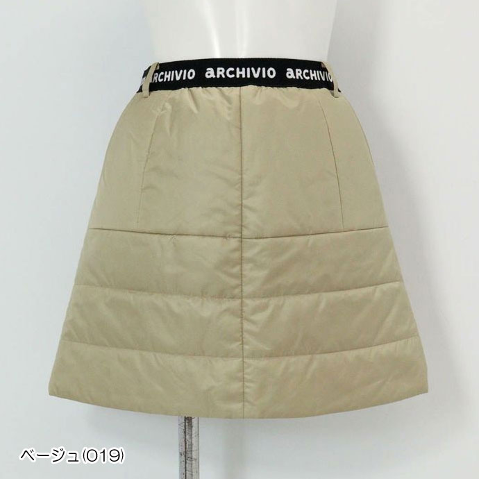 アルチビオ ゴルフウェア スカート ウエストロゴ中綿撥水スカート