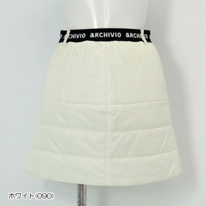 アルチビオ ゴルフウェア スカート ウエストロゴ中綿撥水スカート