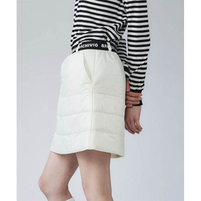 アルチビオ ゴルフウェア スカート ウエストロゴ中綿撥水スカート