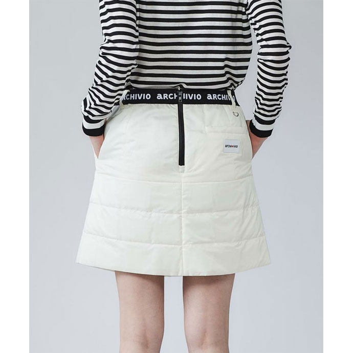 アルチビオ ゴルフウェア スカート ウエストロゴ中綿撥水スカート