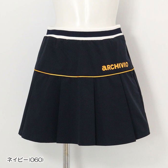 アルチビオ ゴルフウェア スカート プリーツ切替撥水スカート A516017