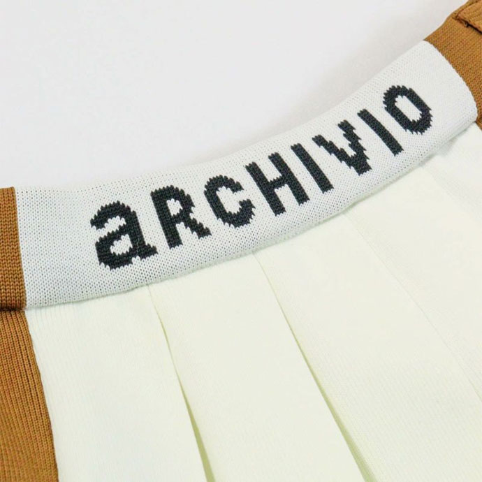 アルチビオ 幾何学模様ストレッチプリーツスカート 36サイズ レディース アルチビオ ゴルフウェア スカート 配色ニットプリーツ