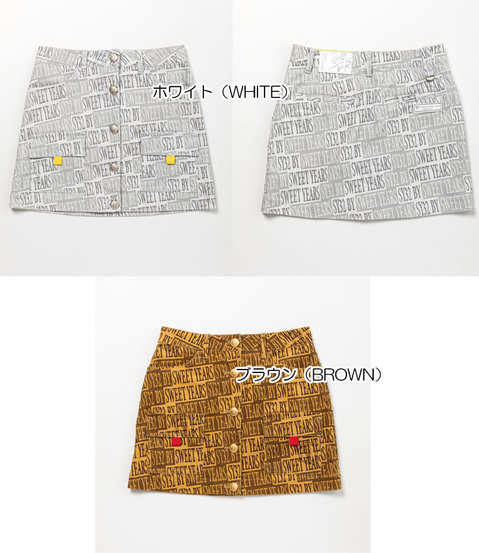 SY32 総柄 ストレッチコ-デュロイ スカ-ト SYG22A18W | Lieto by