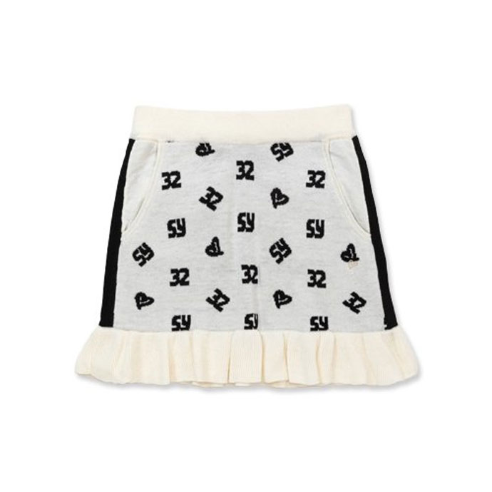 SY32 SYロゴニットスカート SYG23A11W | Lieto by tsuruyagolf｜つるや