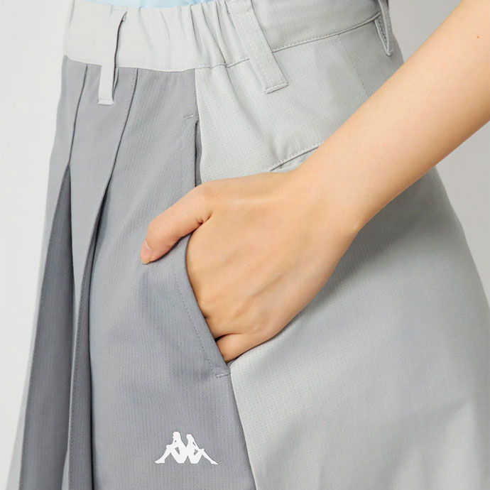 レディース カッパ ハーフプリーツスカート 626315 女性用 春 夏 26SS
