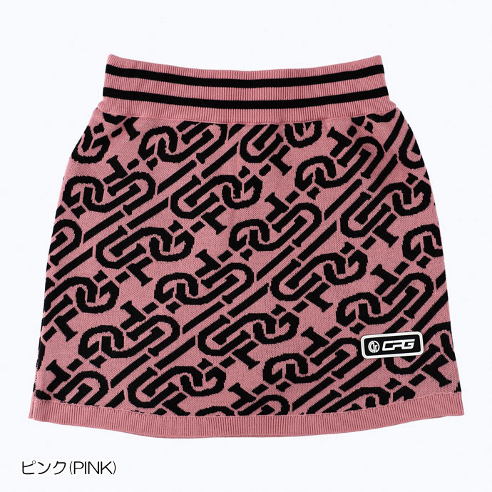 レディース CPG ゴルフウェア スカート チェーンロゴリブスカート